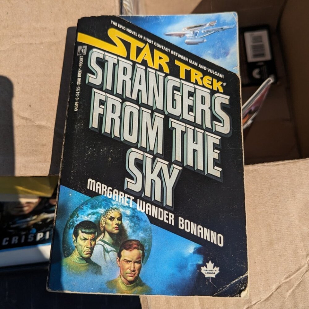 STAR TREK: Strangers From the Sky; paperback Book Margaret Wander Bonanno